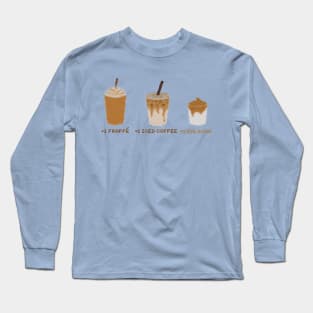 Coffee pixel art Long Sleeve T-Shirt